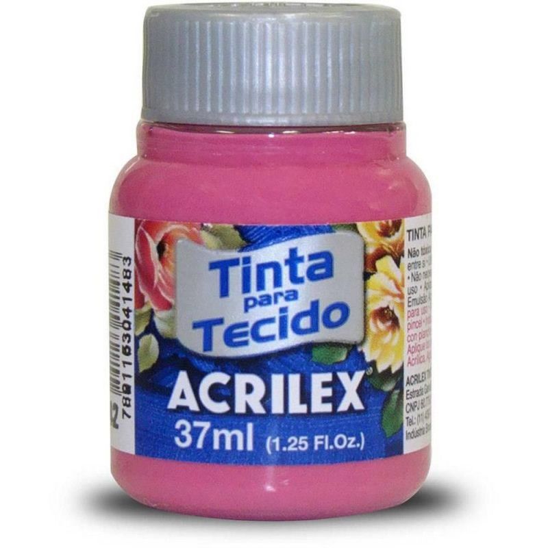 TINTA PARA TECIDO 37ML ROSA ESCURO - REF. 542 - CAIXA COM 12 UNIDADES
