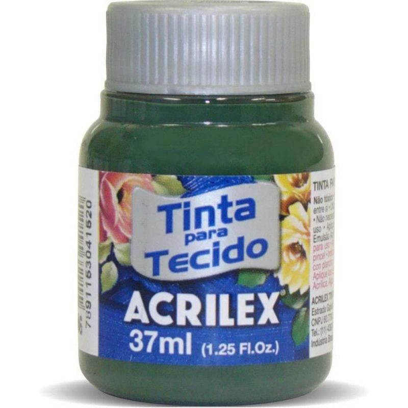 TINTA PARA TECIDO 37ML VERDE PINHEIRO - REF. 546 - CAIXA COM 12 UNIDADES