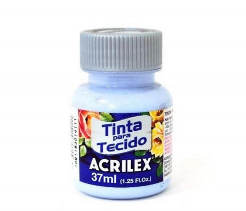 TINTA PARA TECIDO 37ML AZUL BEBE - REF. 811 - CAIXA COM 12 UNIDADES