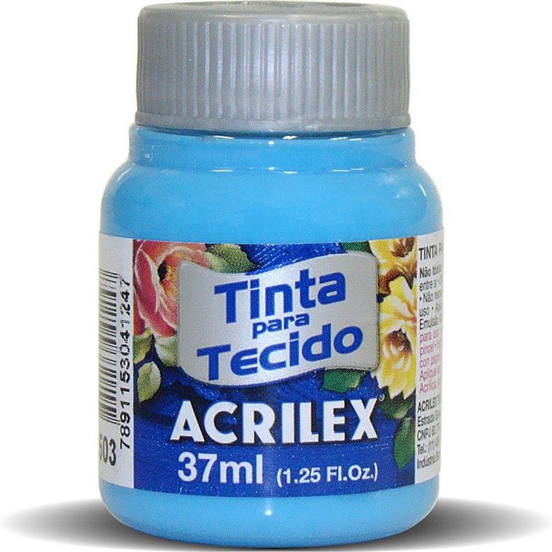TINTA PARA TECIDO 37ML AZUL CELESTE - REF. 503 - 1 UNIDADE
