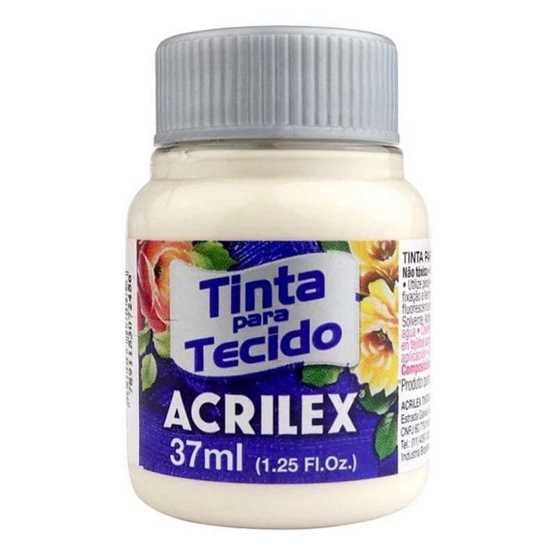 TINTA PARA TECIDO 37ML PALHA - REF. 834 - CAIXA COM 12 UNIDADES