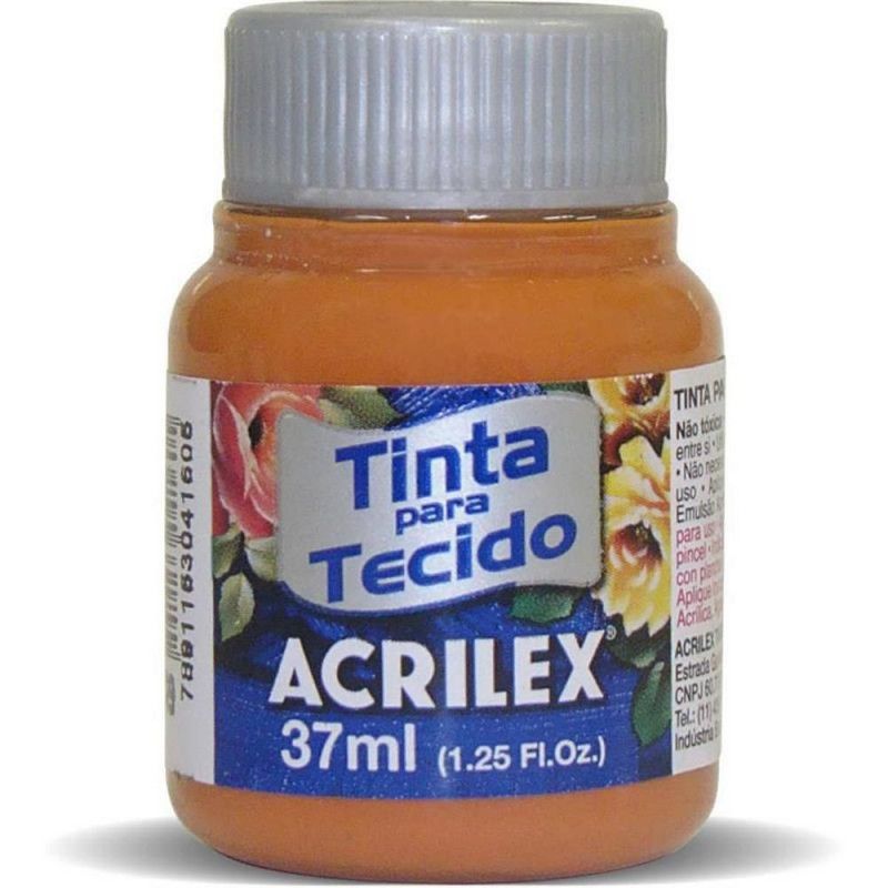 TINTA PARA TECIDO 37ML CARAMELO - REF. 569 - CAIXA COM 12 UNIDADES