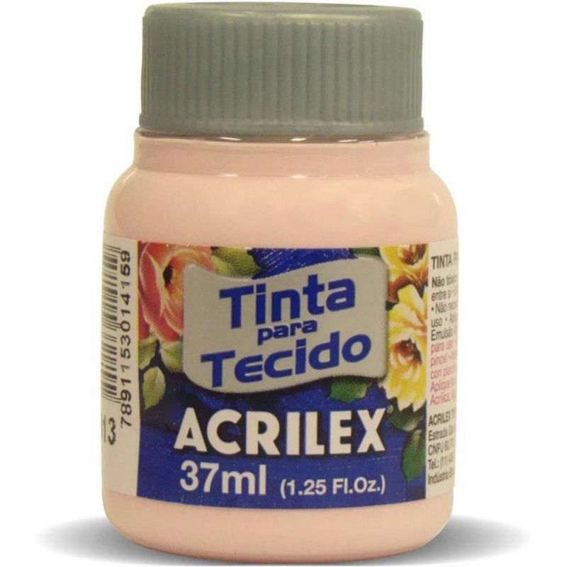 TINTA PARA TECIDO 37ML ROSA BEBE - REF. 813 - CAIXA COM 12 UNIDADES