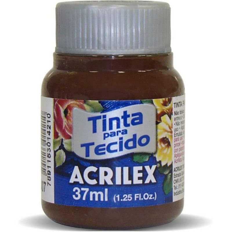 TINTA PARA TECIDO 37ML JACARANDA - REF. 807 - CAIXA COM 12 UNIDADES