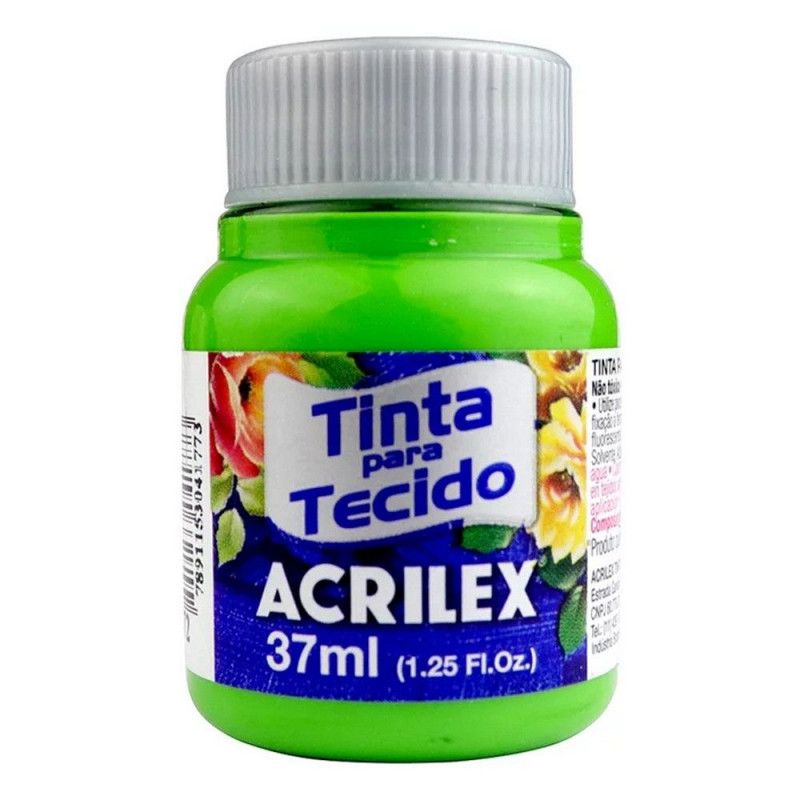 TINTA PARA TECIDO 37ML VERDE ABACATE - REF. 572 - 1 UNIDADE
