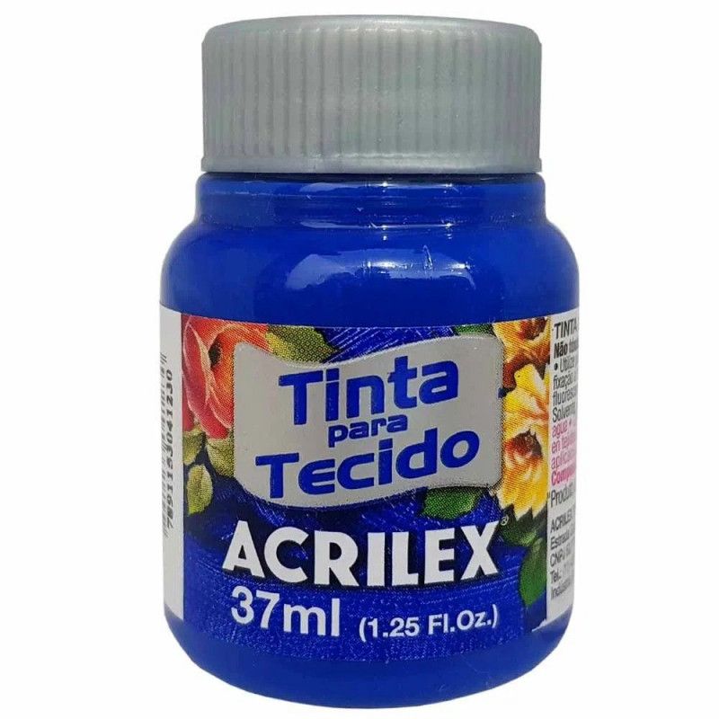 TINTA PARA TECIDO 37ML AZUL COBALTO - REF. 502 - 1 UNIDADE