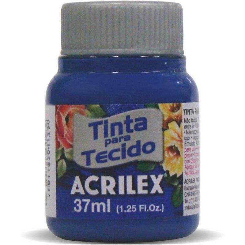 TINTA PARA TECIDO 37ML AZUL COBALTO - REF. 502 - CAIXA COM 12 UNIDADES