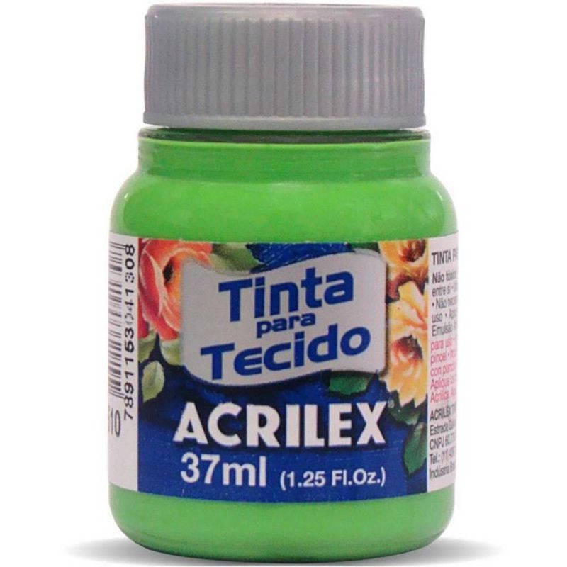 TINTA PARA TECIDO 37ML VERDE FOLHA - REF. 510 - CAIXA COM 12 UNIDADES