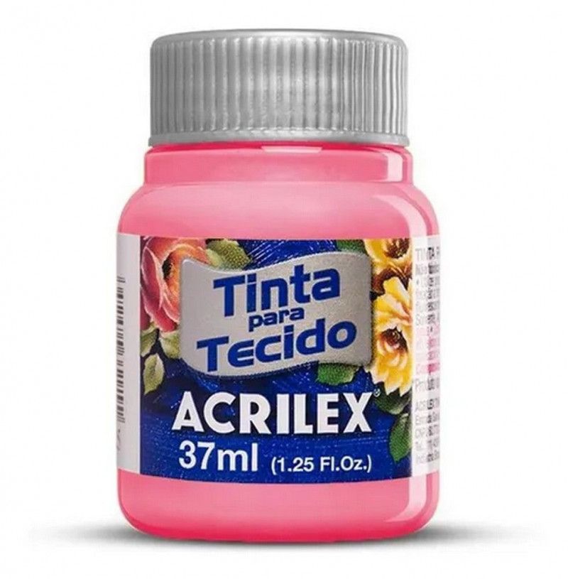 TINTA PARA TECIDO 37ML ROSA CHA - REF. 567 - 1 UNIDADE