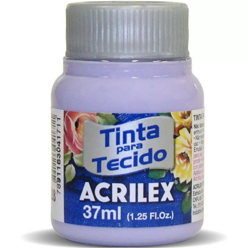 TINTA PARA TECIDO 37ML LILAS - REF. 528 - 1 UNIDADE