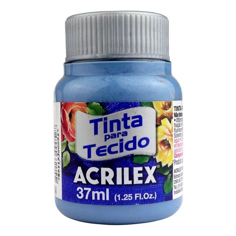 TINTA PARA TECIDO 37ML AZUL INVERNO - REF. 584 - 1 UNIDADE