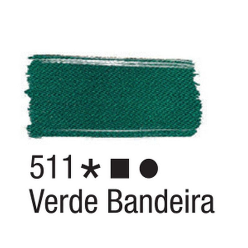 TINTA PARA TECIDO 37ML VERDE BANDEIRA - REF. 511 - 1 UNIDADE