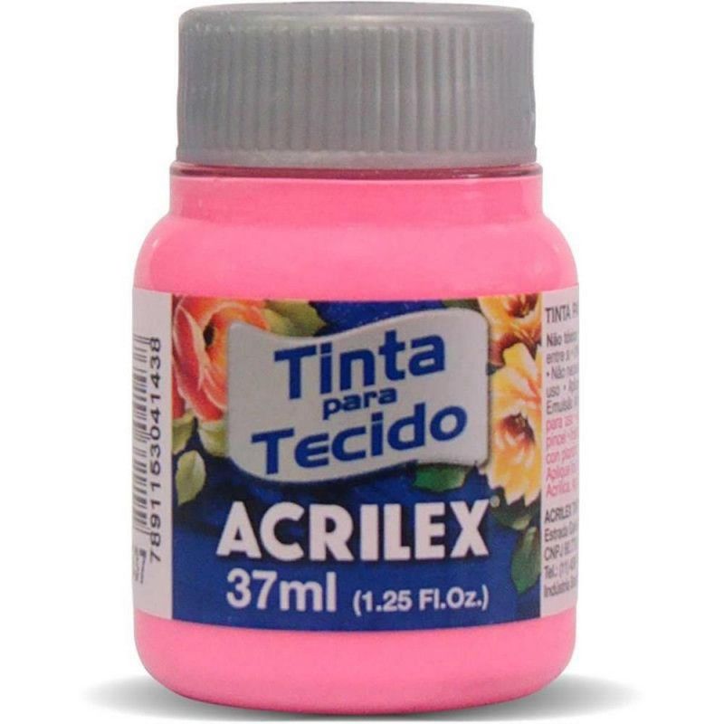 TINTA PARA TECIDO 37ML ROSA - REF. 537 - CAIXA COM 12 UNIDADES