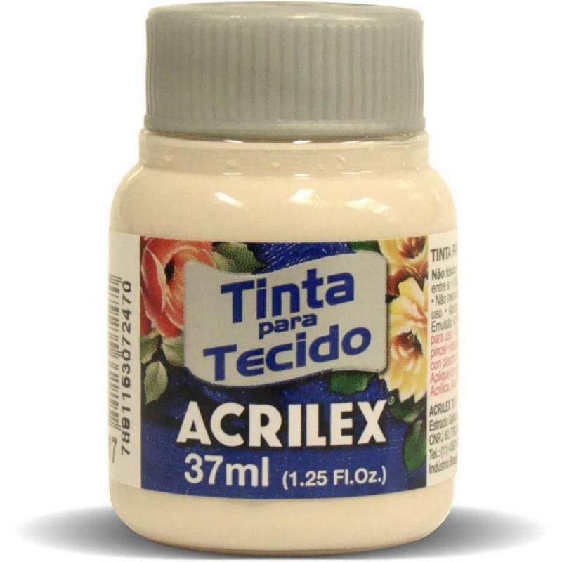 TINTA PARA TECIDO 37ML AREIA - REF. 817 - PACOTE COM 12 UNIDADES