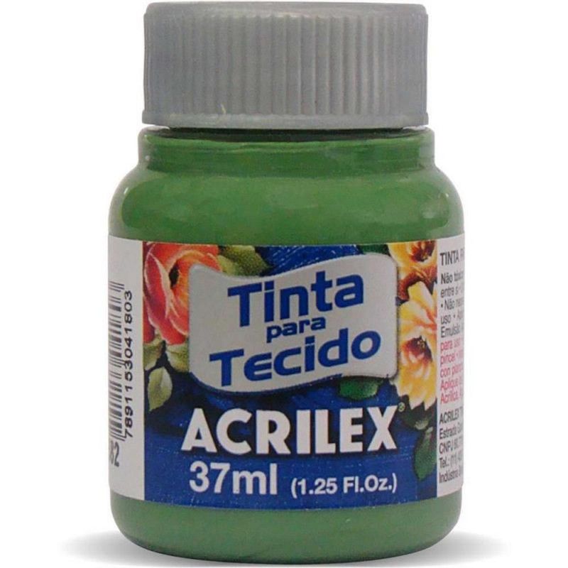 TINTA PARA TECIDO 37ML VERDE GRAMA - REF. 582 - CAIXA COM 12 UNIDADES