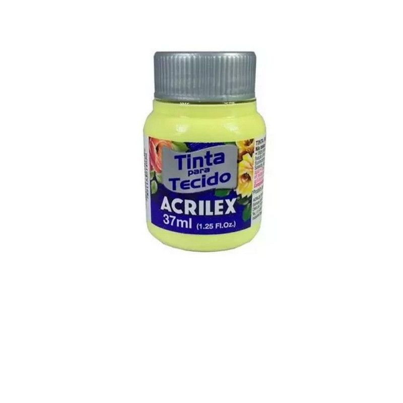TINTA PARA TECIDO 37ML AMARELO BEBE - REF. 808 - 1 UNIDADE