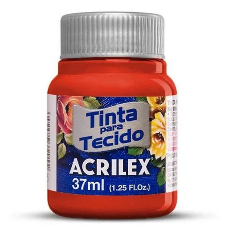 TINTA PARA TECIDO 37ML TANGERINA - REF. 801 - 1 UNIDADE