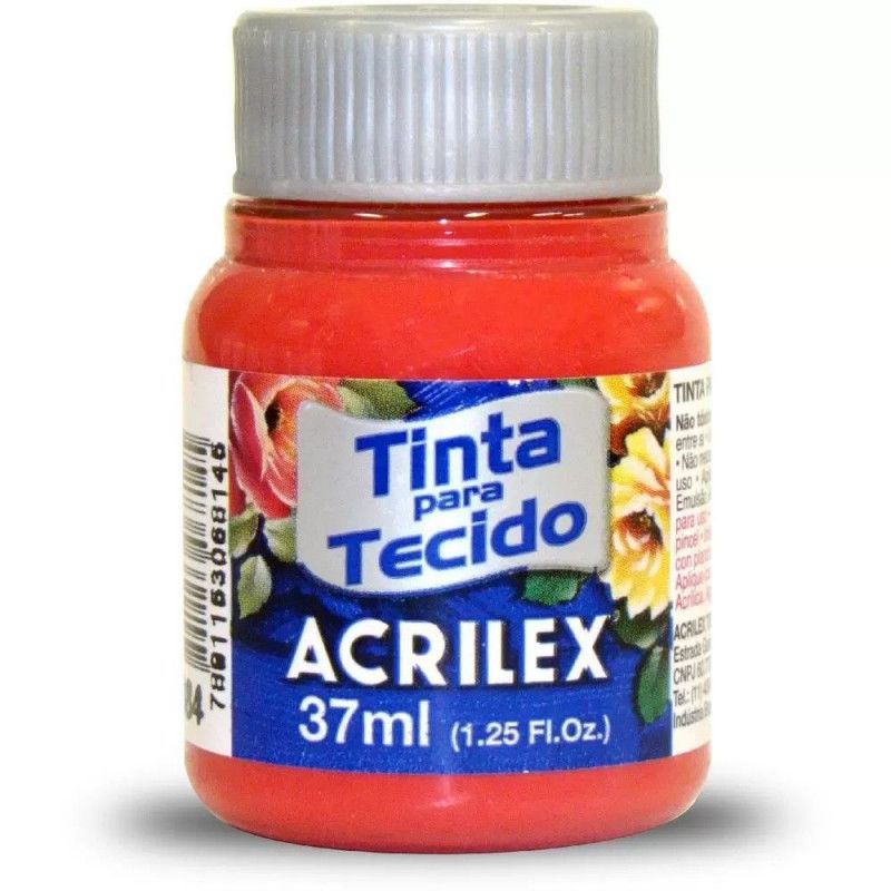 TINTA PARA TECIDO 37ML VERMELHO NATAL - REF. 984 - 1 UNIDADE