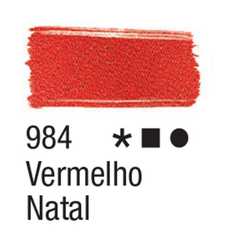 TINTA PARA TECIDO 37ML VERMELHO NATAL - REF. 984 - 1 UNIDADE