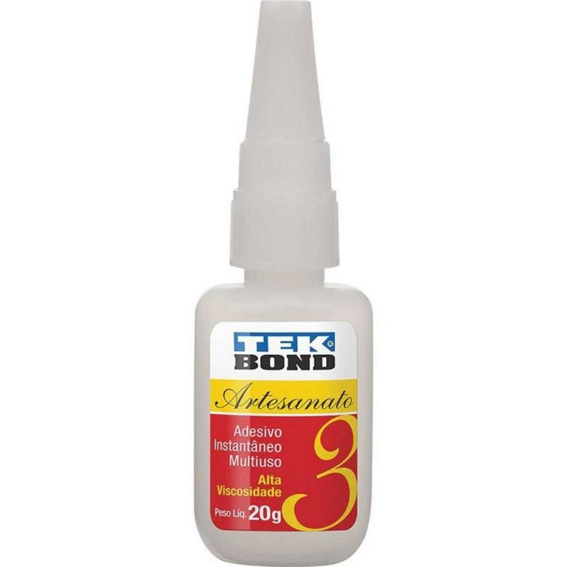 COLA TEKBOND N.3 20G ALTA VISCOSIDADE - CAIXA COM 10 UNIDADES