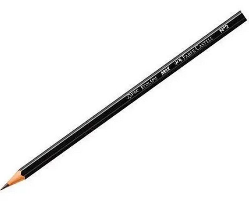 LAPIS PRETO N.2 MAX SEXTAVADO FABER-CASTELL - REF. 1205SM/144 - CAIXA COM 144 UNIDADES