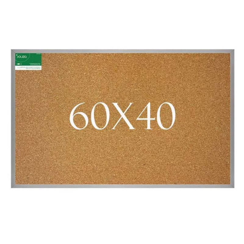 QUADRO CORTICA 60X40 ALUMINIO POP - REF. 5701 - 1 UNIDADE
