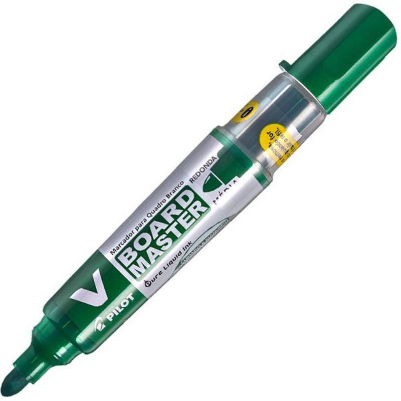 PINCEL QUADRO BRANCO RECARREGAVEL VERDE - REF WBMA-VBM - 1 CAIXA COM 12 UNIDADES