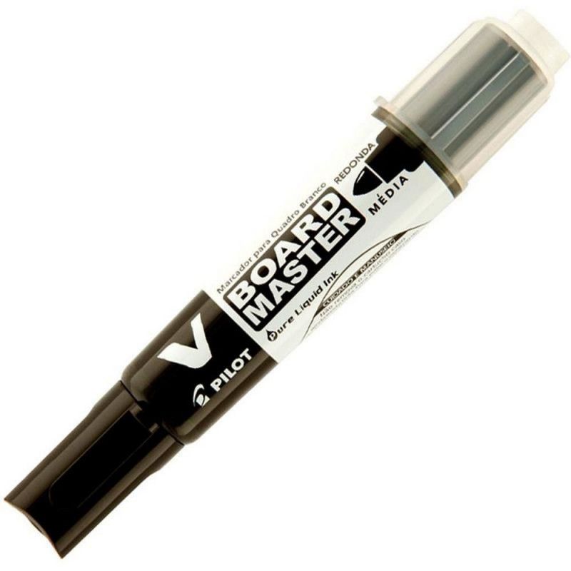 PINCEL QUADRO BRANCO RECARREGAVEL PRETO - REF WBMA-VBM -1 CAIXA COM 12 UNIDADES