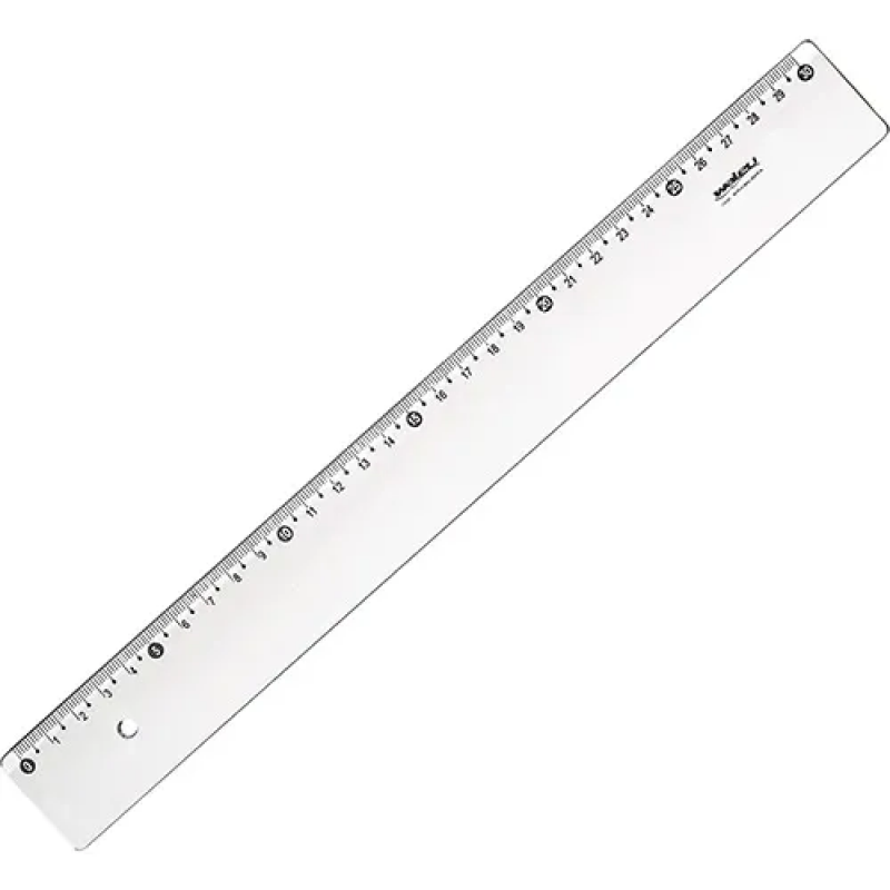REGUA 30CM PLASTICA WALEU - REF. 10270012 -  CAIXA COM 25 UNIDADES