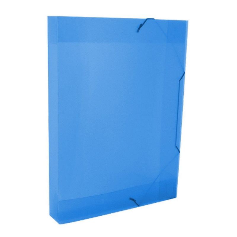 PASTA ABA ELASTICA PLASTICA 40MM SOFT AZUL DAC - REF. 504AZ - CAIXA COM 10 UNIDADES