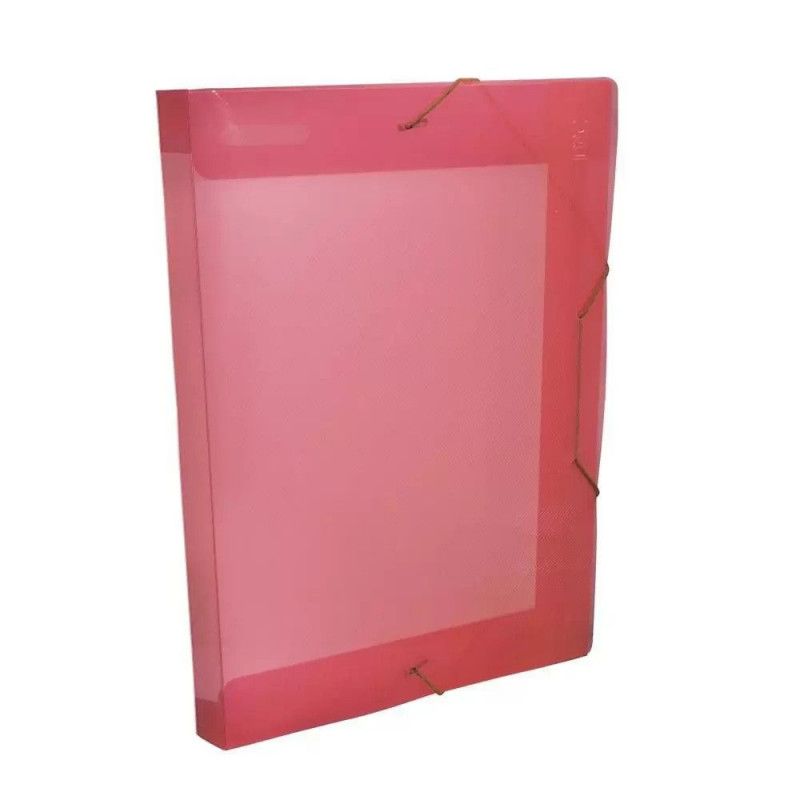 PASTA ABA ELASTICA PLASTICA 40MM SOFT VERMELHO DAC - REF. 504VM - CAIXA COM 10 UNIDADES