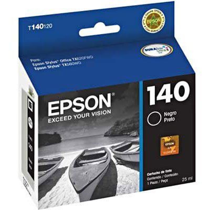CARTUCHO EPSON 25ML T140 BLACK - 1 UNIDADE