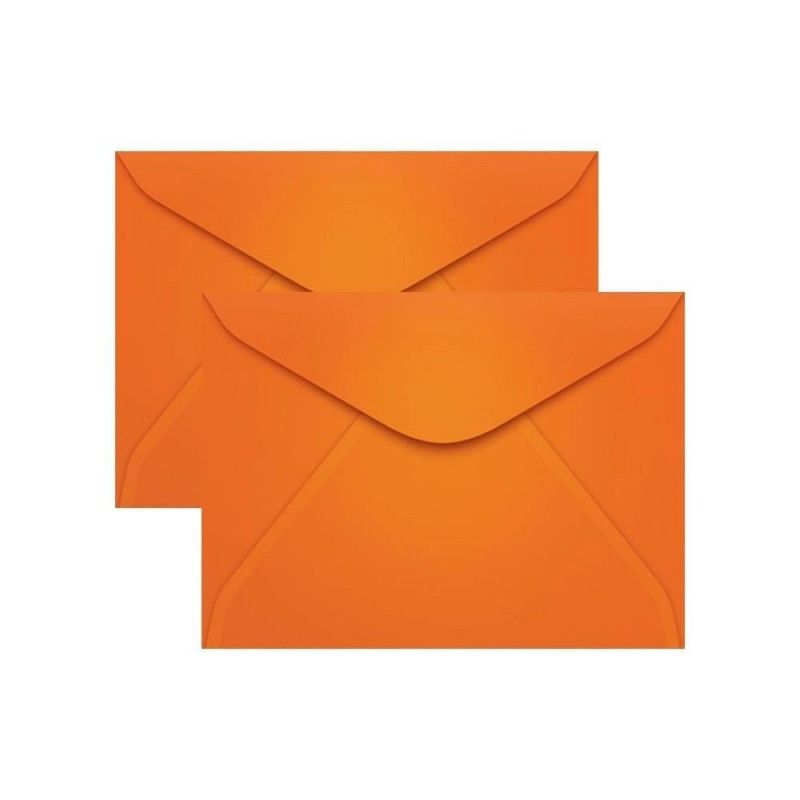 ENVELOPE CARTA 114X162MM LARANJA SCRITY - REF. CARTAGENA - CAIXA COM 100 UNIDADES
