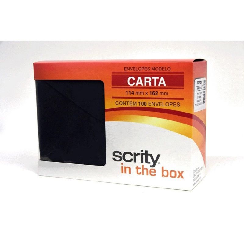 ENVELOPE CARTA 114X162MM MARROM SCRITY - REF. MARROCOS - CAIXA COM 100 UNIDADES