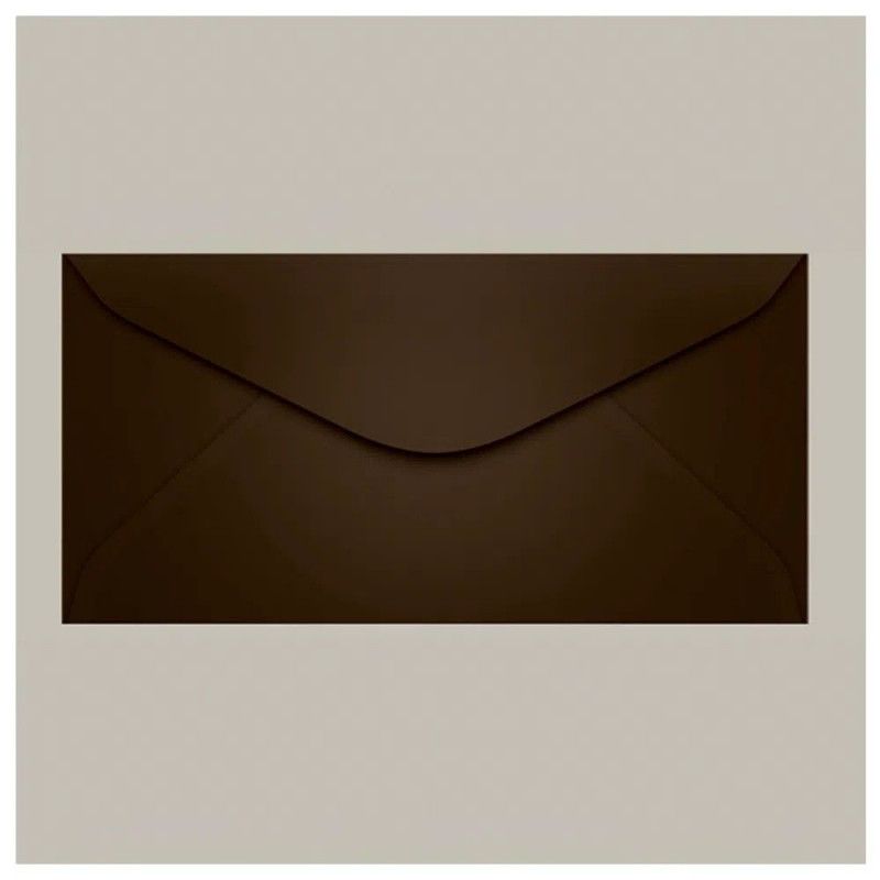 ENVELOPE OFICIO 114X229MM MARROM SCRITY - REF. MARROCOS - CAIXA COM 100 UNIDADES