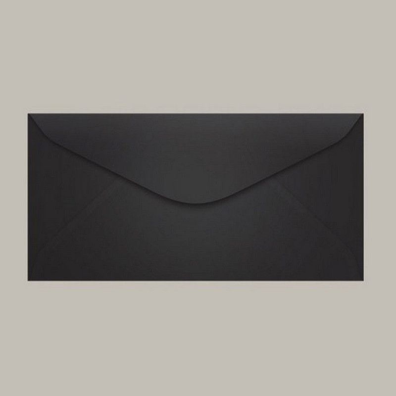 ENVELOPE OFICIO 114X229MM PRETO SCRITY - REF. LOS ANGELES - CAIXA COM 100 UNIDADES