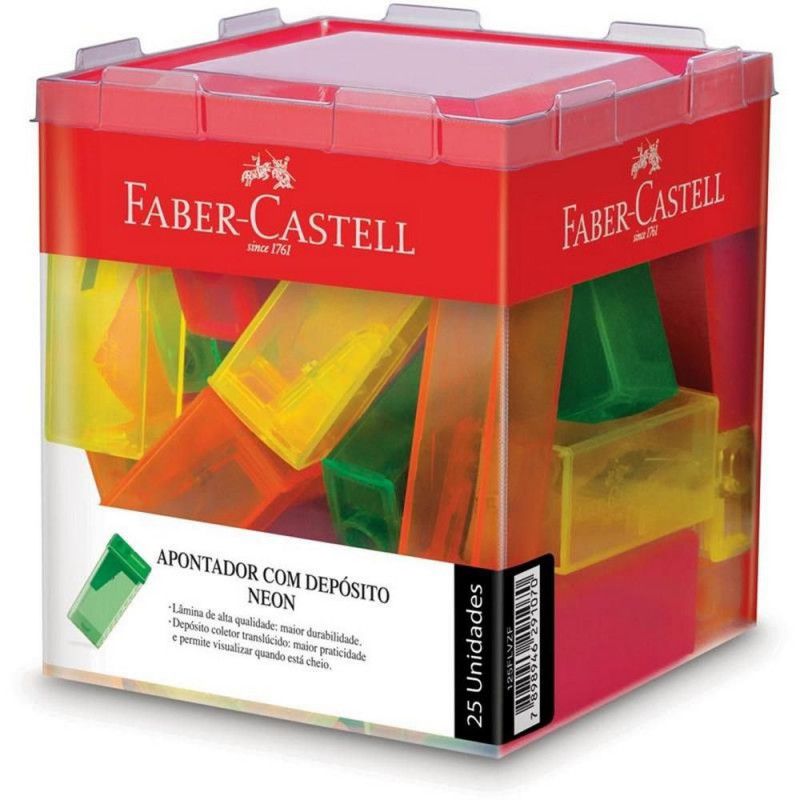 APONTADOR DEPOSITO NEON FABER - REF. 125FLV - CAIXA COM 25 UNIDADES