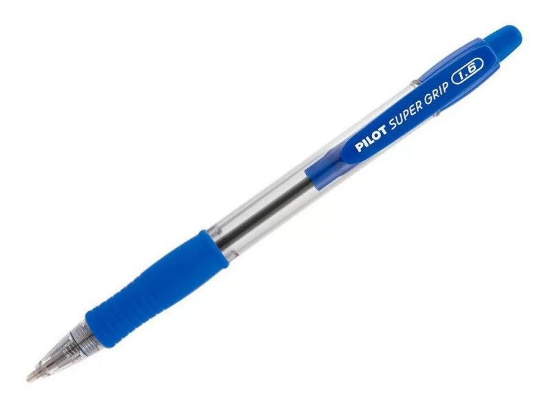 CANETA ESFEROGRAFICA 1.6 SUPER GRIP AZUL - REF. BPGP-10R - CAIXA COM 12 UNIDADES