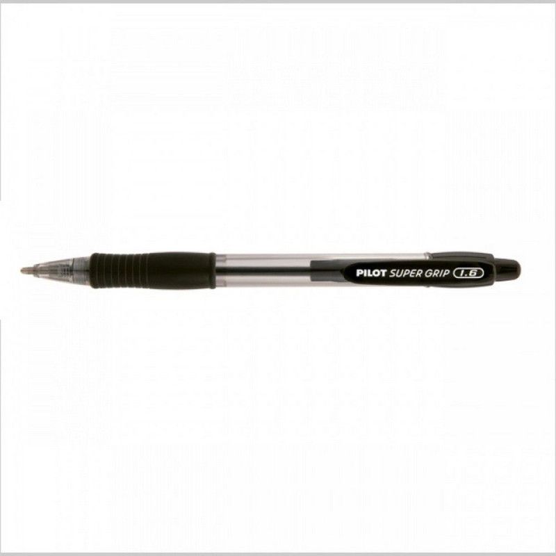 CANETA ESFEROGRAFICA 1.6 SUPER GRIP PRETO - REF. BPGP-10R - CAIXA COM 12 UNIDADES
