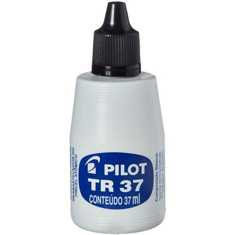 TINTA REABASTECEDOR MARCADOR PERMANENTE PRETO PILOT - REF. TR37 - CAIXA COM 12 UNIDADES