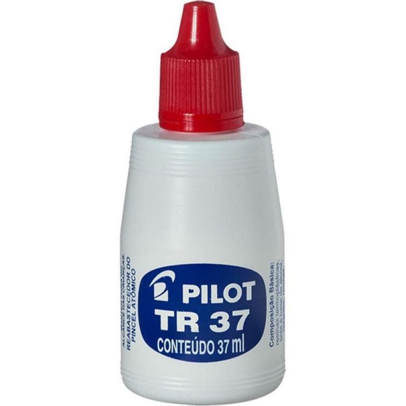 TINTA REABASTECEDOR MARCADOR PERMANENTE VERMELHO PILOT - REF. TR37 - CAIXA COM 12 UNIDADES