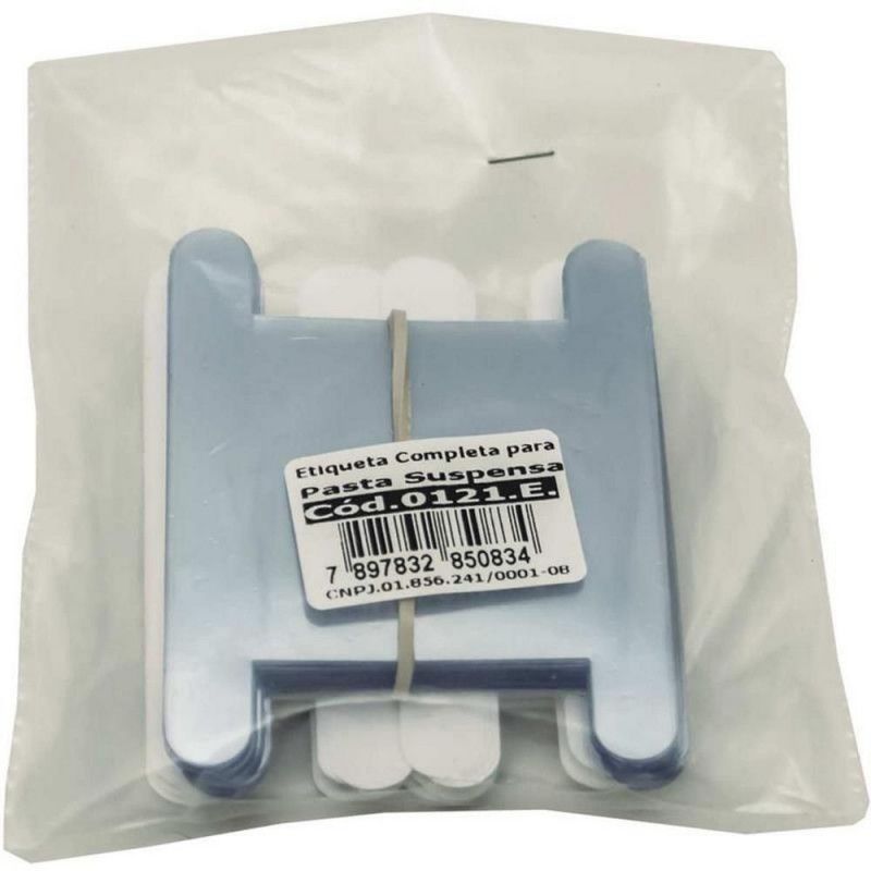 VISOR E ETIQUETA PARA PASTA SUSPENSA DELLO COM 50 UNIDADE - REF. 0121.E - 1 UNIDADE