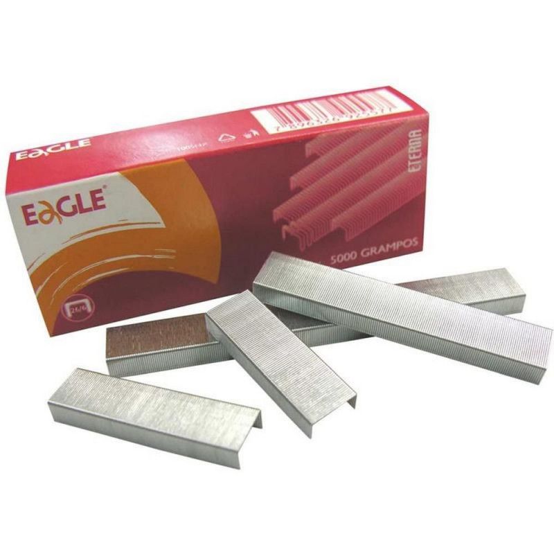 GRAMPO 26/6 GALVANIZADO COM 5000 UNIDADES EAGLE - REF. 179.5400 - 1 UNIDADE