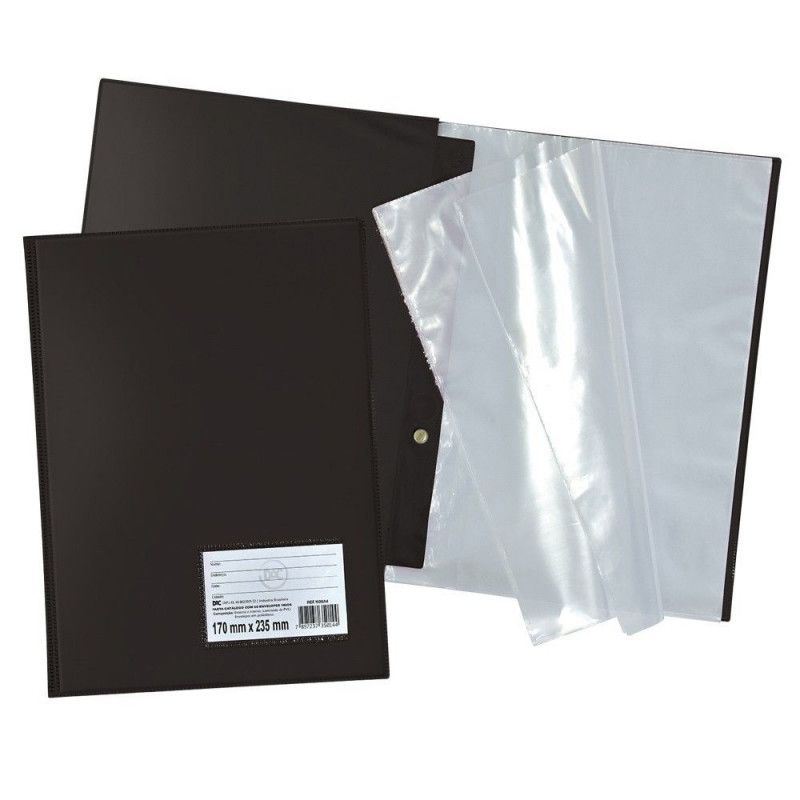 PASTA CATALOGO 1/4 30 ENVELOPES PRETO 1026 - REF. 1026PR - 1 UNIDADE