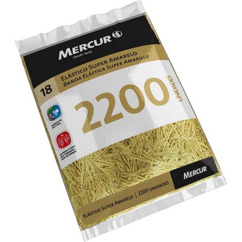 ELASTICO COM 2200 SUPER AMARELO MERCUR - 1 UNIDADE
