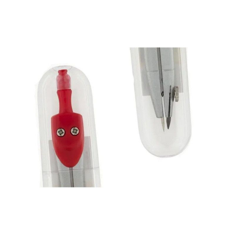 COMPASSO ESCOLAR METAL BRW - REF. CP1002 - CAIXA COM 12 UNIDADES
