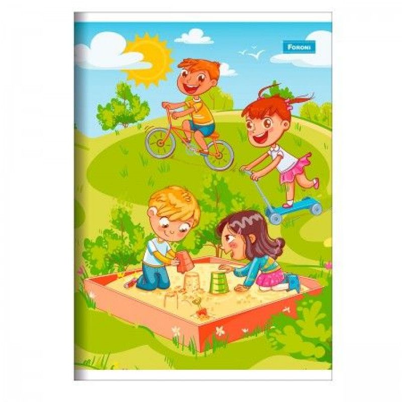CADERNO BROCHURAO 96 FOLHAS 8906 FORONI - REF. 8906 - PACOTE COM 10 UNIDADES