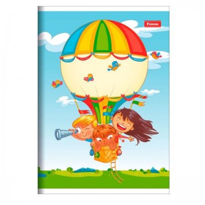 CADERNO BROCHURAO 96 FOLHAS 8906 FORONI - REF. 8906 - PACOTE COM 10 UNIDADES