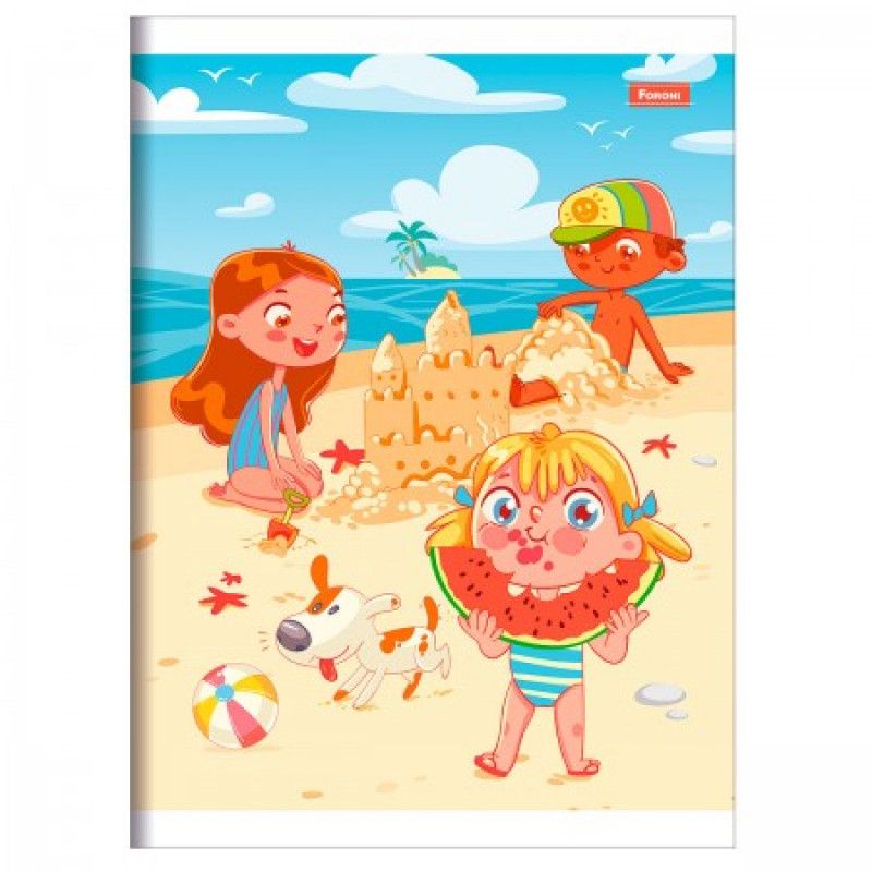 CADERNO BROCHURAO 60 FOLHAS FORONI - REF. 8904 - PACOTE COM 10 UNIDADES