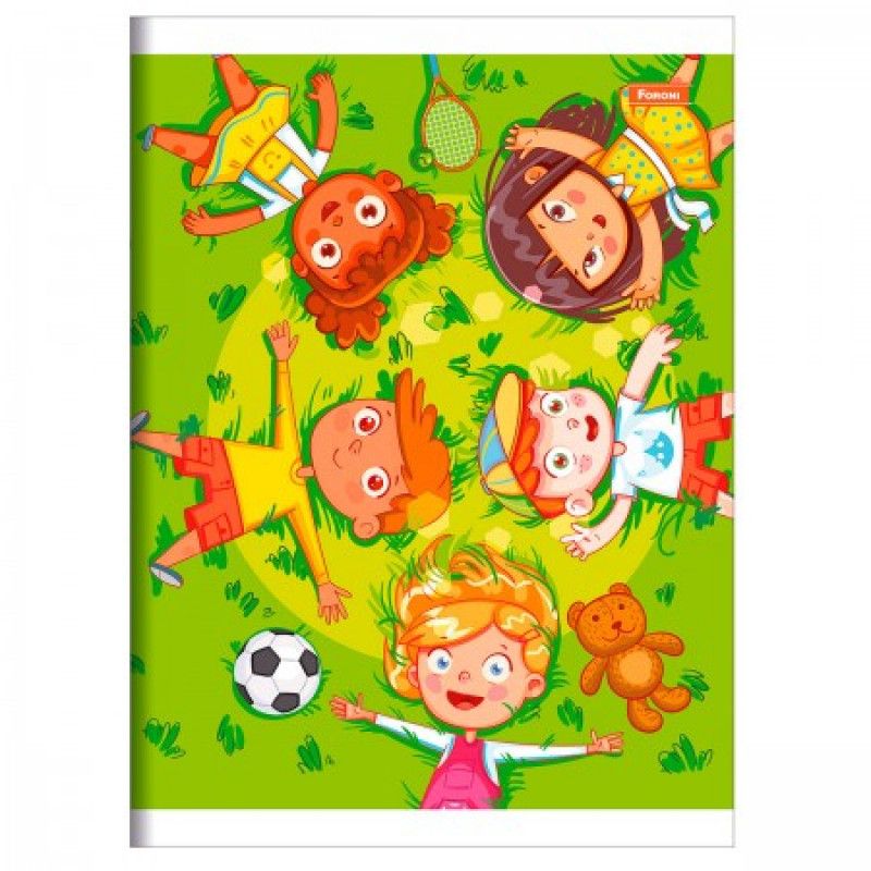 CADERNO BROCHURAO 60 FOLHAS FORONI - REF. 8904 - PACOTE COM 10 UNIDADES